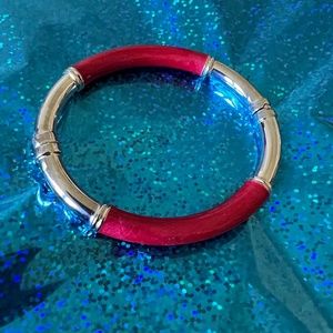 Set of silver and color bracelets